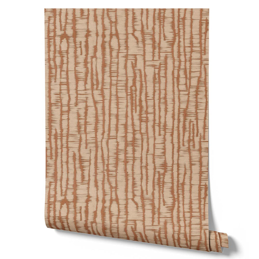 Wallpaper from the Tim Neve collection by Urban Road, featuring a neutral woodgrain effect with subtle bark textures in light beige and brown tones.