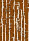 Wallpaper from the Tim Neve collection by Urban Road, with a cinnamon woodgrain design and bold organic lines, creating a rustic, natural feel.