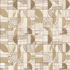 Wallpaper from the Tim Neve collection by Urban Road, with a neutral patchwork design featuring soft curves and minimalistic abstract forms.