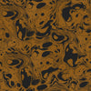 Wallpaper from the Tim Neve collection by Urban Road, with black and gold marbling in a high-contrast abstract swirl design.