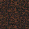 Wallpaper from the Tim Neve collection by Urban Road, featuring bold black maze-like patterns on a warm brown background.