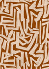 Wallpaper from the Tim Neve collection by Urban Road, featuring warm caramel grid lines with a bold, structured design.