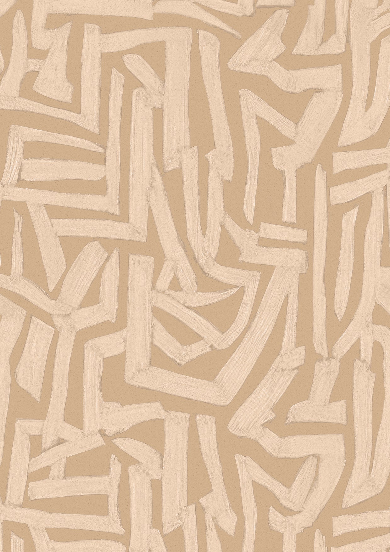 Wallpaper from the Tim Neve collection by Urban Road, featuring soft taupe grids on a cream background for a minimalist look.