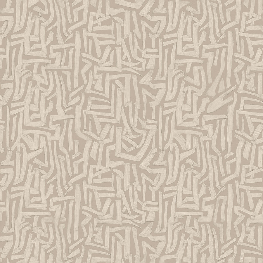 Wallpaper from the Tim Neve collection by Urban Road, with light cream grid patterns for a soft, subtle interior design.