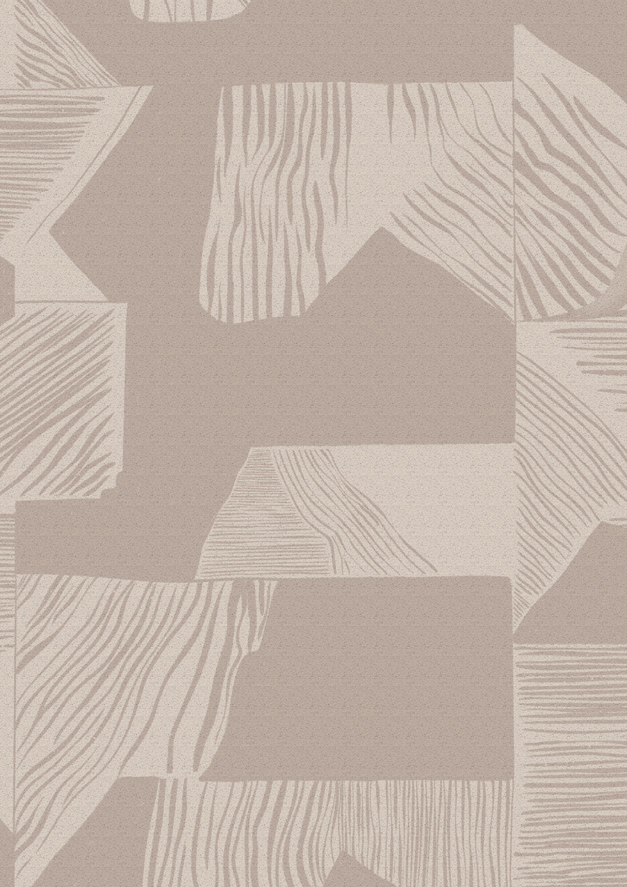 Wallpaper from the Tim Neve collection by Urban Road, featuring soft neutral grids with a minimalist, airy pattern.