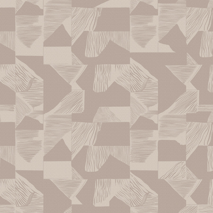 Wallpaper from the Tim Neve collection by Urban Road, featuring soft neutral grids with a minimalist, airy pattern.