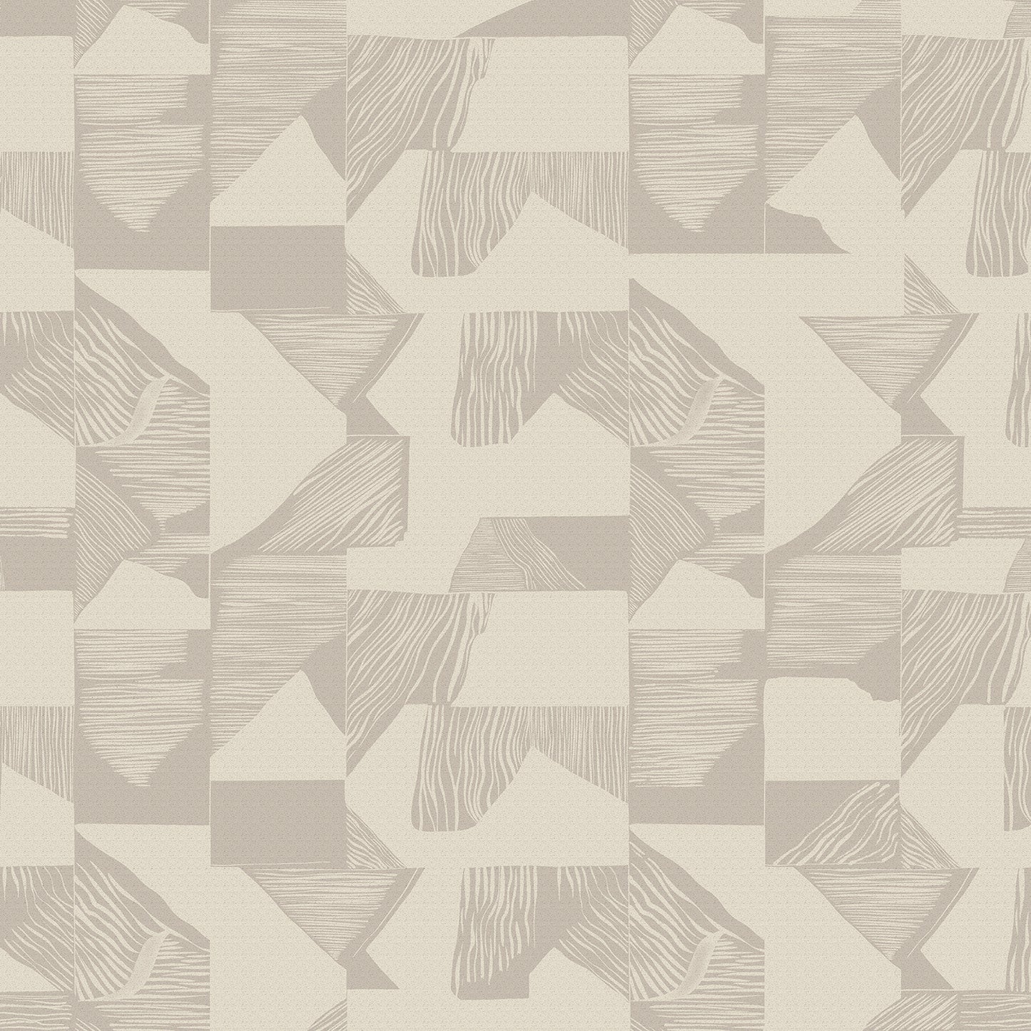Wallpaper from the Tim Neve collection by Urban Road, showcasing light ivory grids with subtle shapes for a calm, contemporary style.
