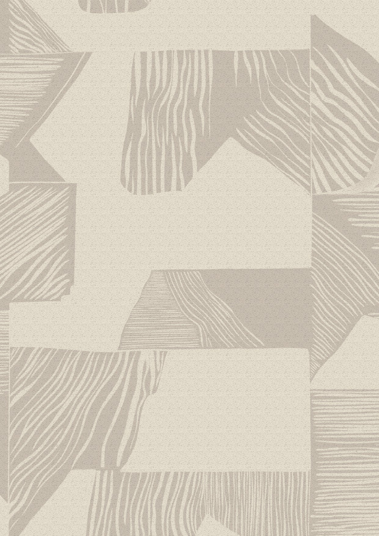 Wallpaper from the Tim Neve collection by Urban Road, showcasing light ivory grids with subtle shapes for a calm, contemporary style.