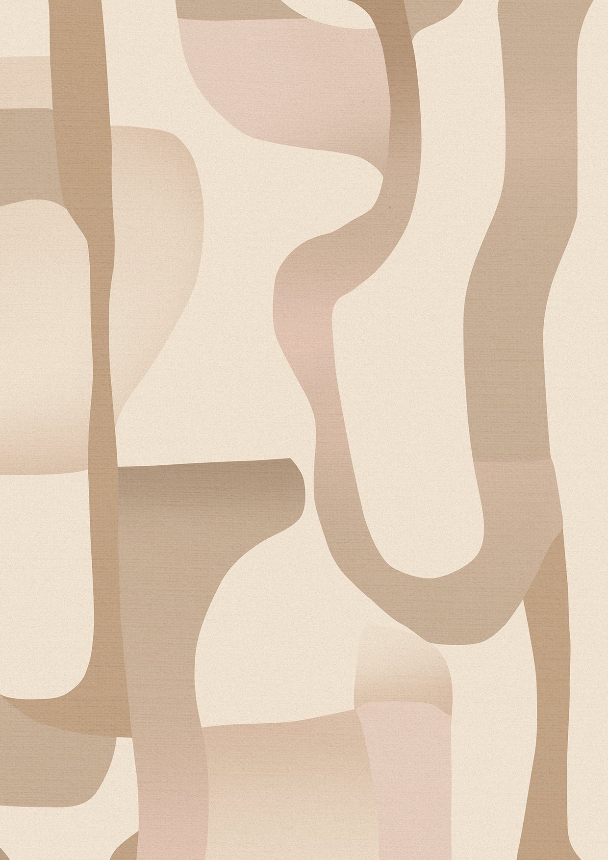 Wallpaper from the Tim Neve collection by Urban Road, with soft neutral marbling and subtle swirling patterns in an airy palette.