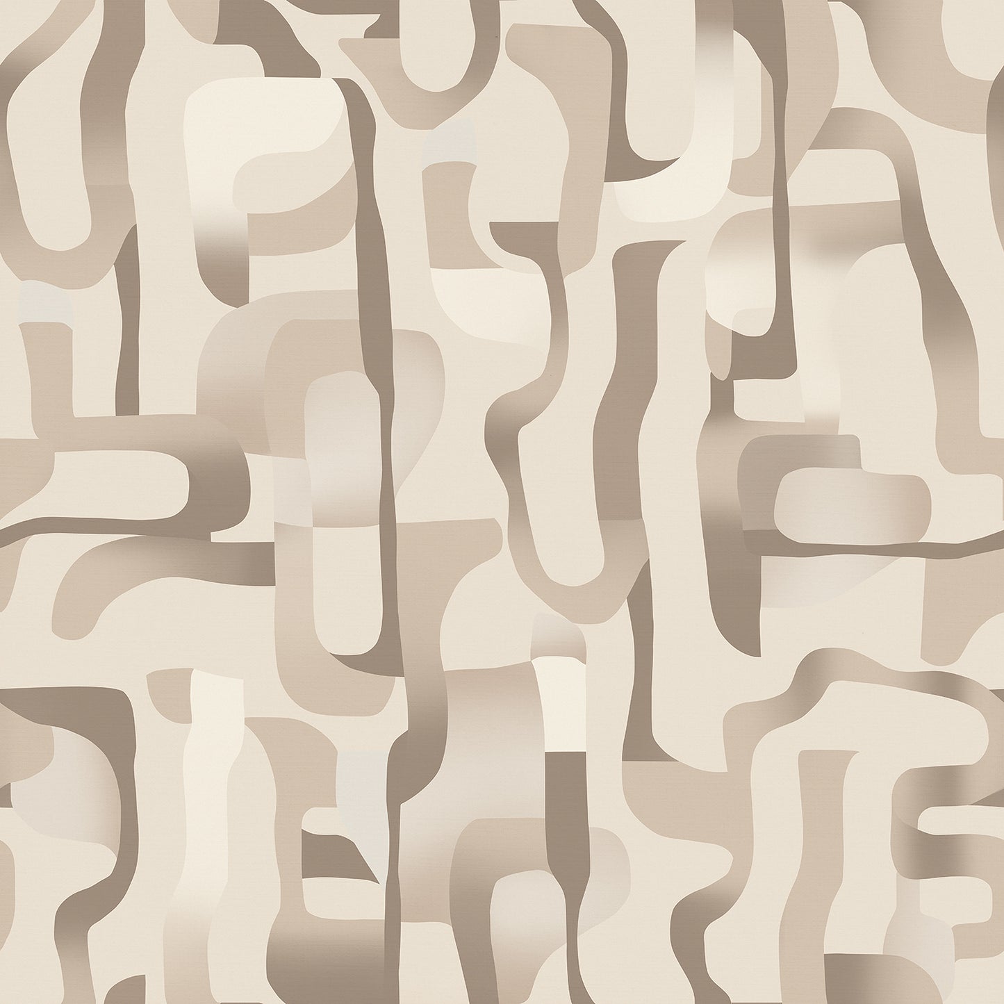 Wallpaper from the Tim Neve collection by Urban Road, featuring light ivory marbling and soft organic swirls for a calming effect.