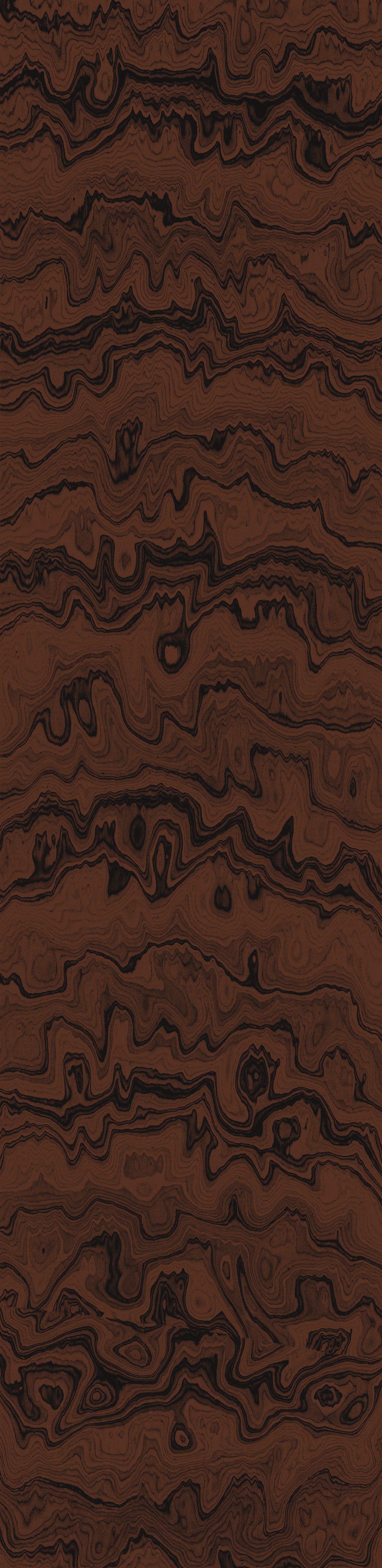 Wallpaper from the Tim Neve collection by Urban Road, featuring dark woodgrain swirls in black and brown for a bold, organic look.