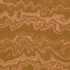 Wallpaper from the Tim Neve collection by Urban Road, with golden woodgrain swirls and bold lines in a rich, warm palette.