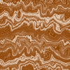 Wallpaper from the Tim Neve collection by Urban Road, featuring terracotta woodgrain patterns with bold curved shapes.