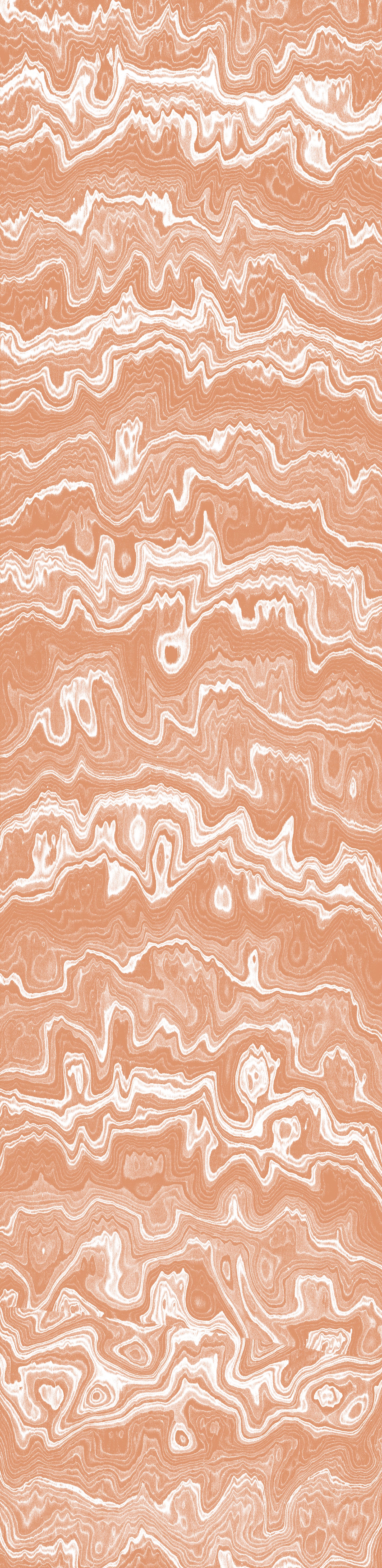 Wallpaper from the Tim Neve collection by Urban Road, with blush woodgrain patterns and soft abstract lines in a calming palette.