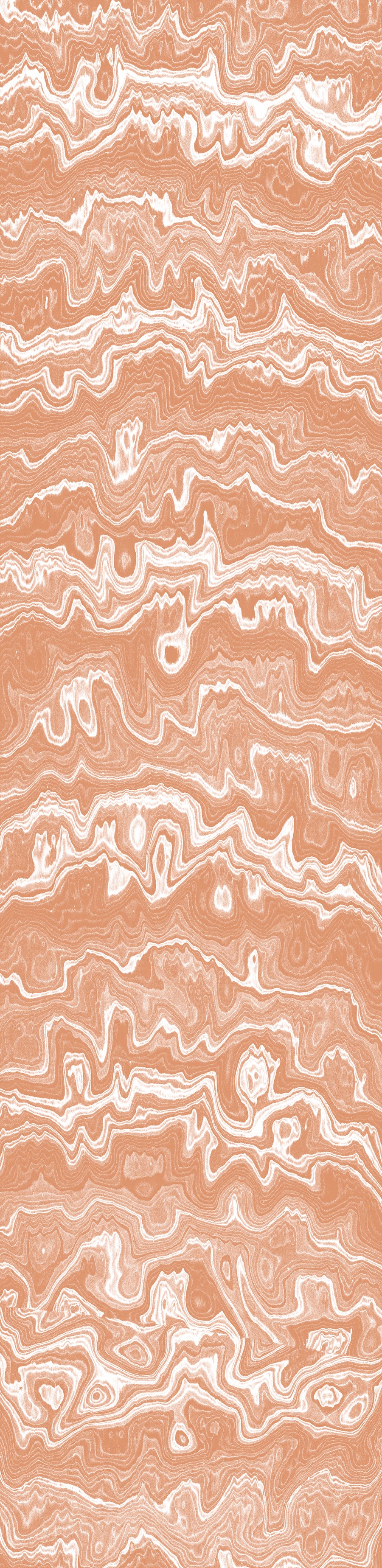 Wallpaper from the Tim Neve collection by Urban Road, with blush woodgrain patterns and soft abstract lines in a calming palette.