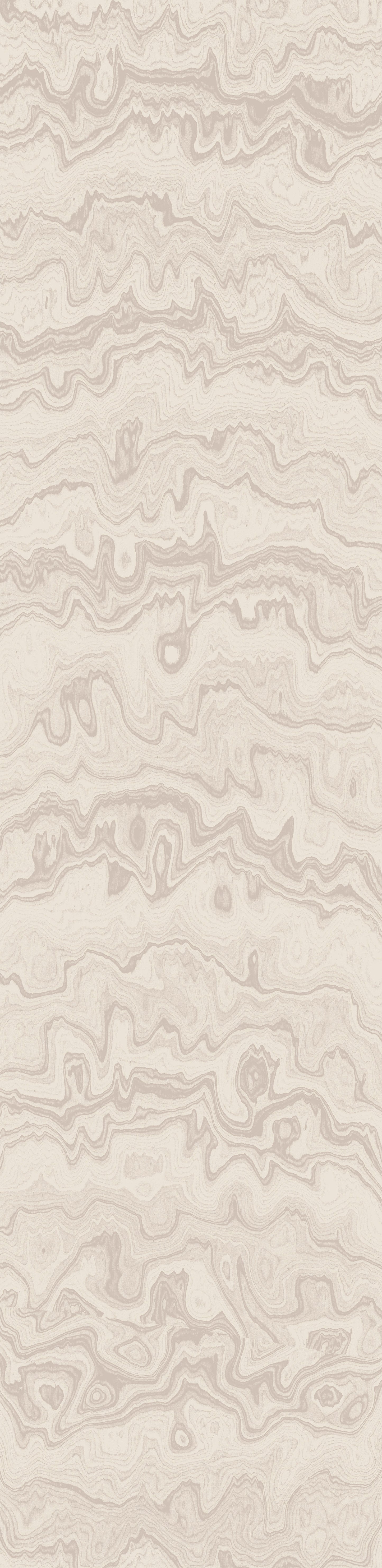 Wallpaper from the Tim Neve collection by Urban Road, with ivory woodgrain patterns and subtle abstract shapes in a soft, minimalist design.