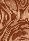 Wallpaper from the Tim Neve collection by Urban Road, showcasing peach marbling with organic swirls and soft brown undertones.