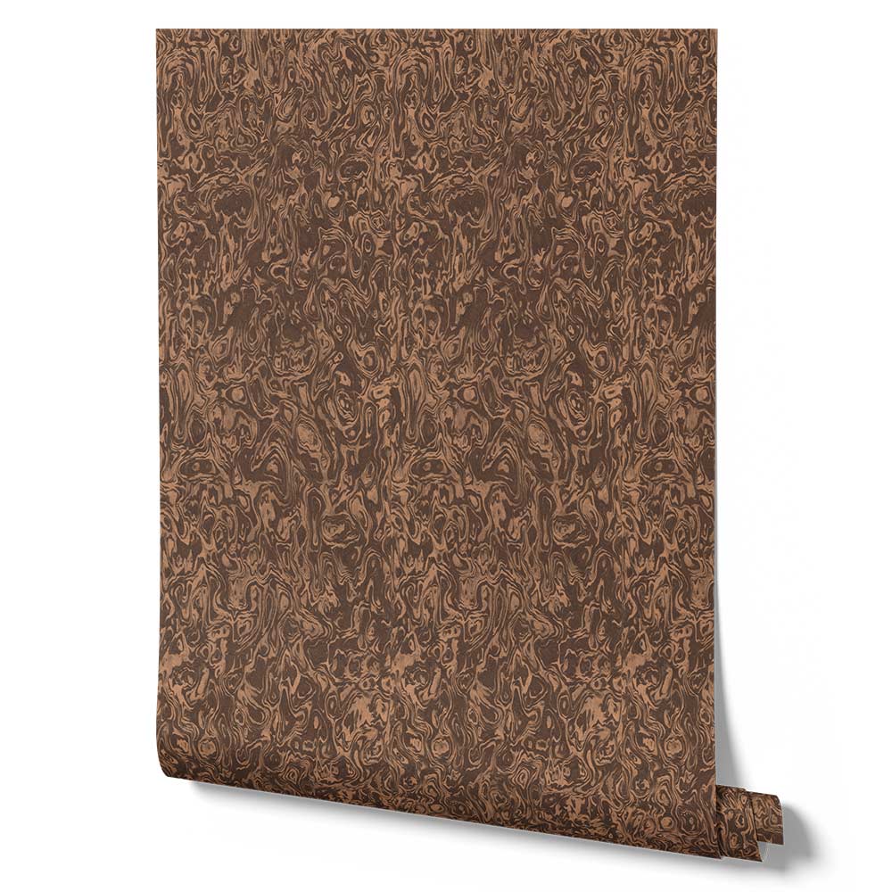 Wallpaper from the Tim Neve collection by Urban Road, featuring black and gold marbling with high-contrast abstract forms.