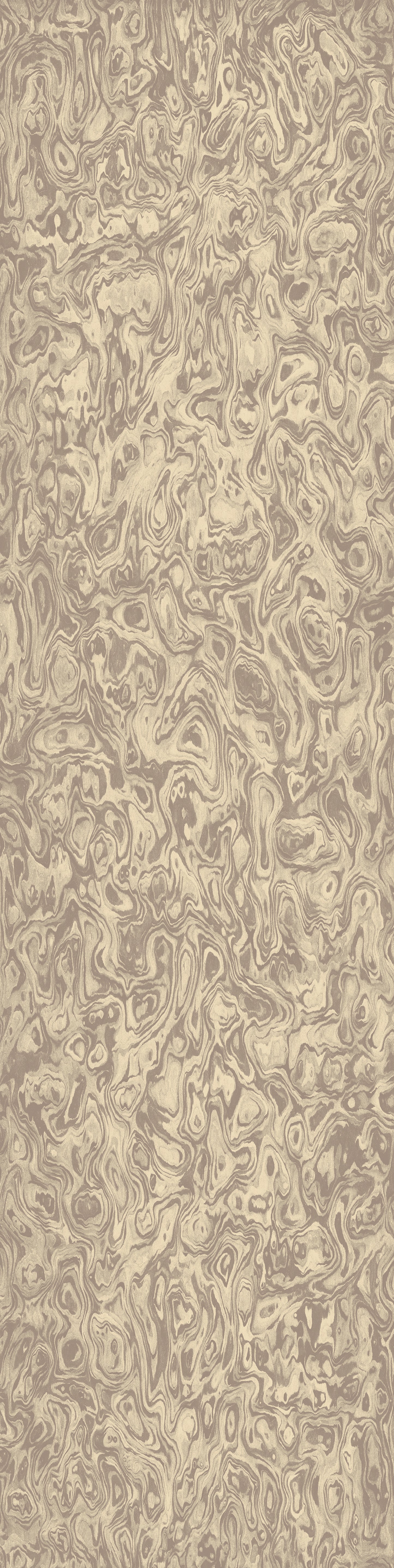 Wallpaper from the Tim Neve collection by Urban Road, featuring taupe marbling with organic swirls and layered neutral tones.