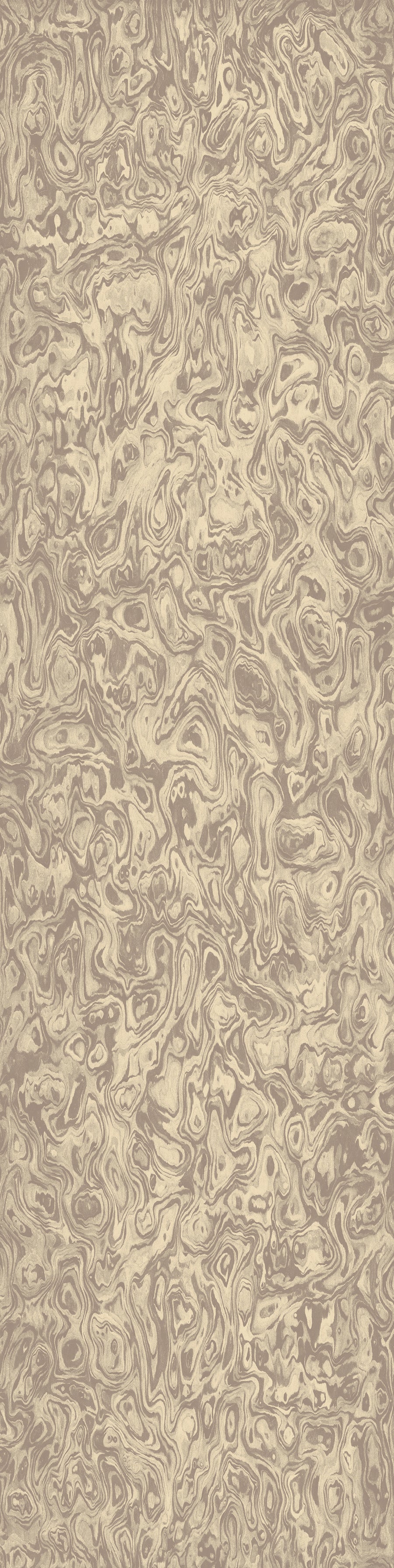 Wallpaper from the Tim Neve collection by Urban Road, featuring taupe marbling with organic swirls and layered neutral tones.