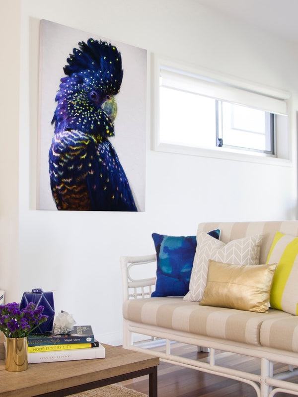 Black and Gold Right Canvas Art Print | Lifestyle