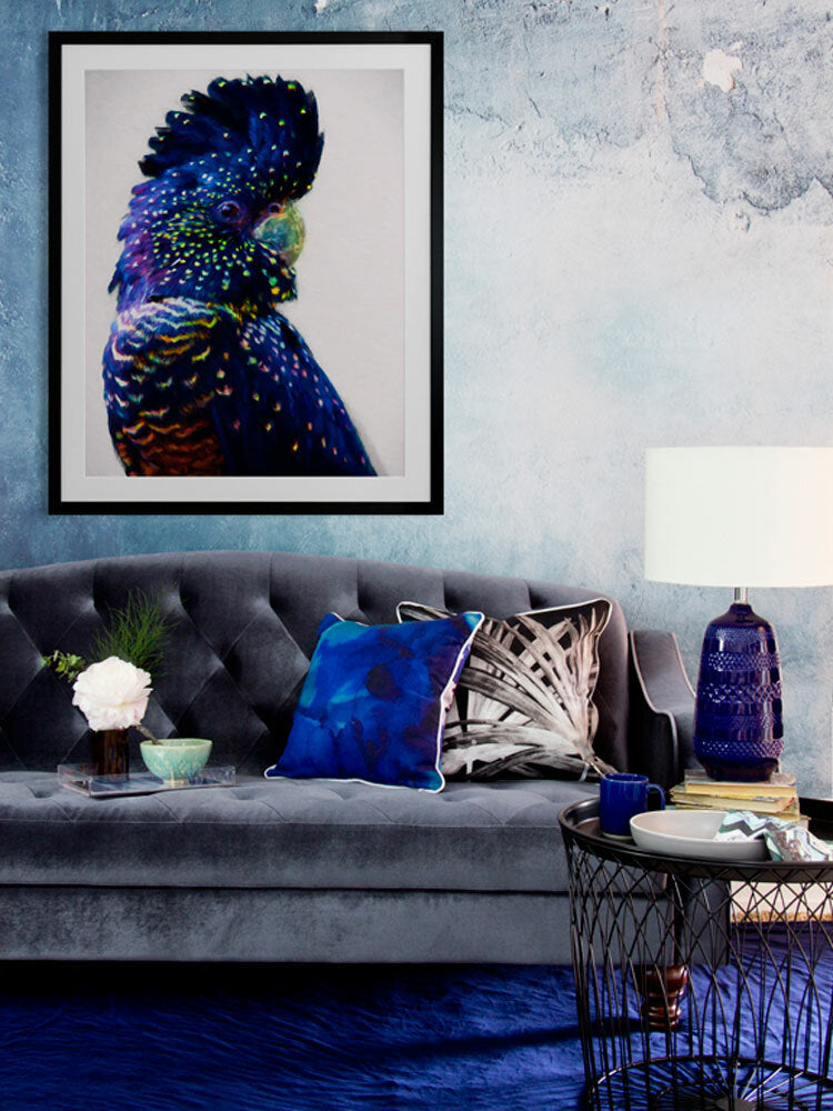 Black and Gold Right Framed Art Print | Lifestyle