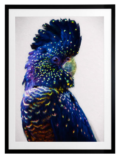 Black and Gold Right Framed Art Print