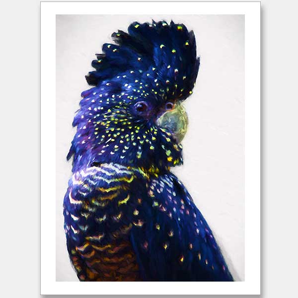 Black and Gold Right Unframed Art Print