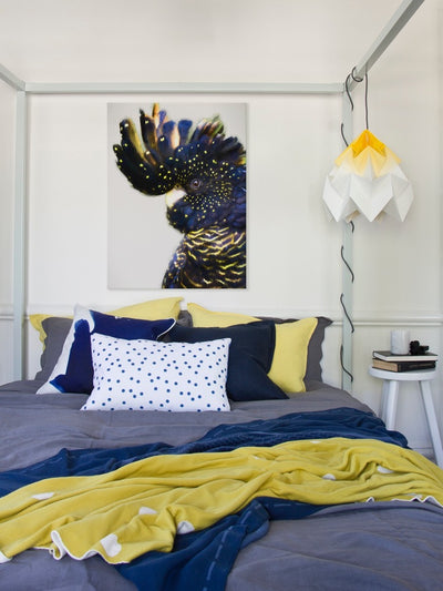 Black and Gold Left Canvas Art Print | Lifestyle