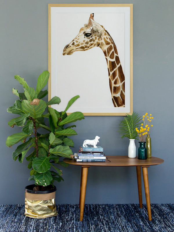 Giraffe 1 Framed Art Print | Lifestyle