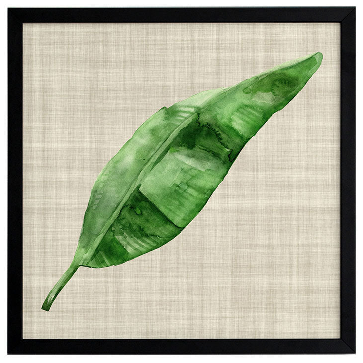 Green Leaf Framed Art Print