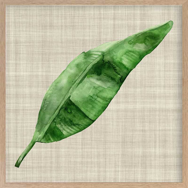 Green Leaf Framed Art Print