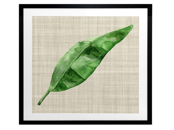 Green Leaf Framed Art Print