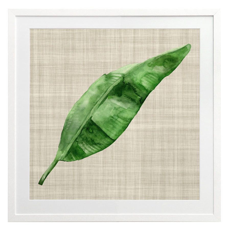 Green Leaf Framed Art Print