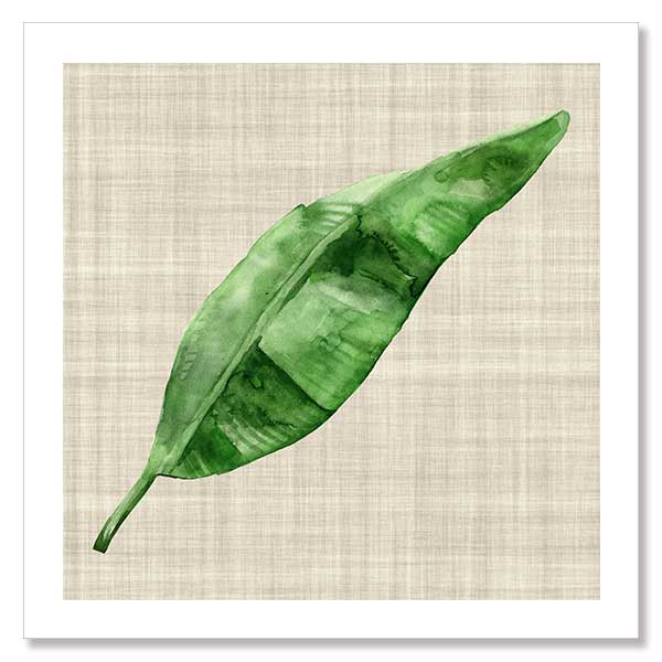 Green Leaf Unframed Art Print
