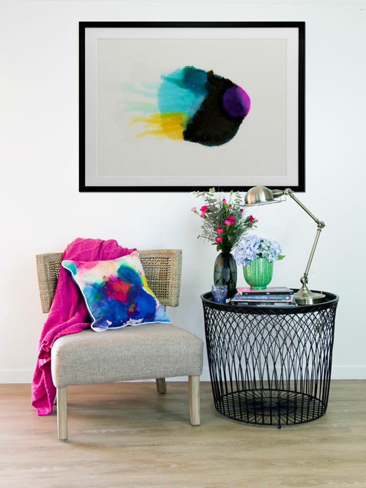 Squid Ink Framed Art Print | Lifestyle