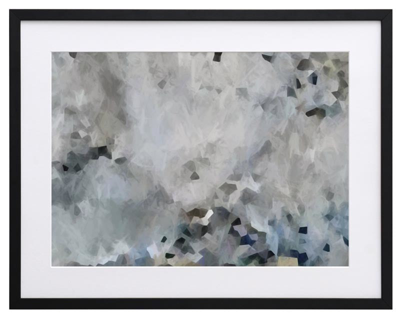 Silver Moon Framed Art Print