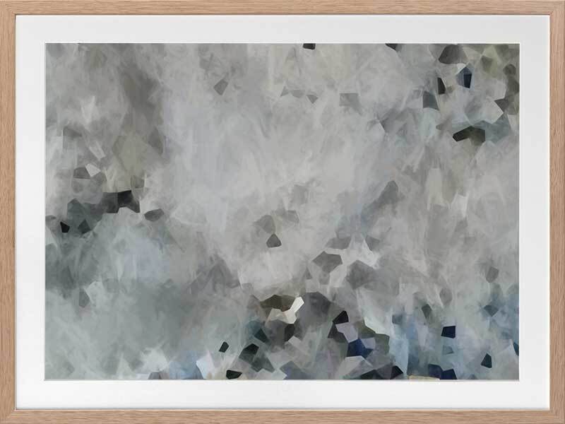 Silver Moon Framed Art Print