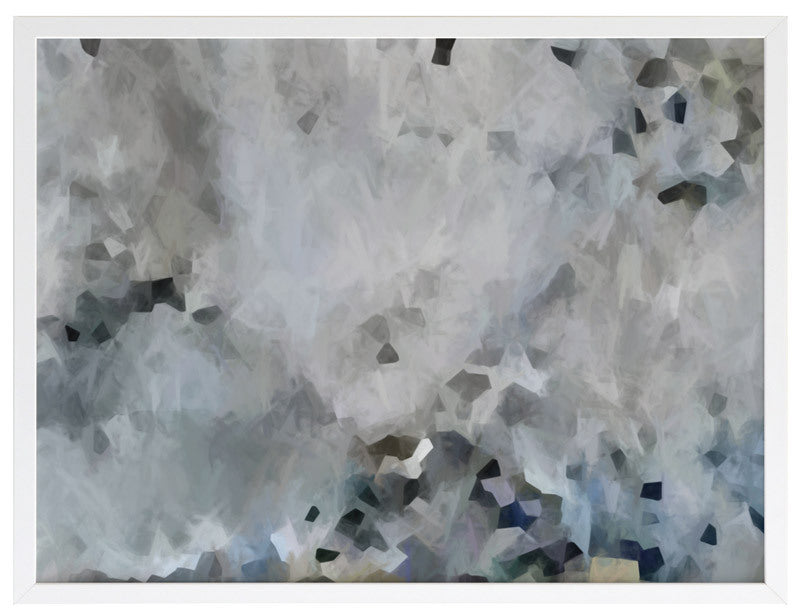 Silver Moon Framed Art Print