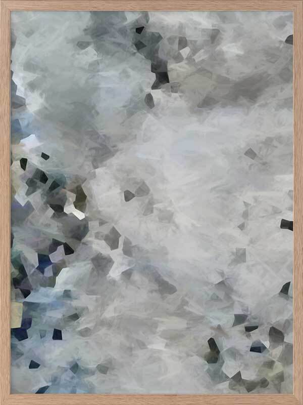 Silver Moon Framed Art Print