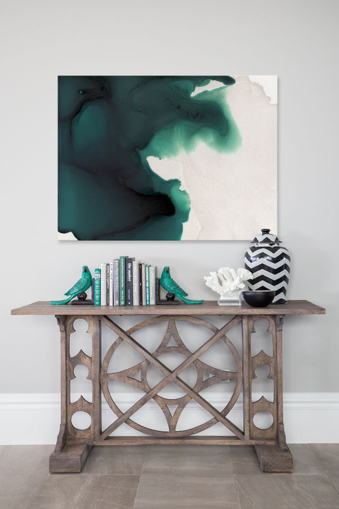 Swell Emerald Framed Art Print | Lifestyle
