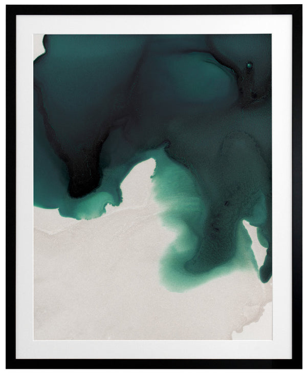 Swell Emerald Framed Art Print