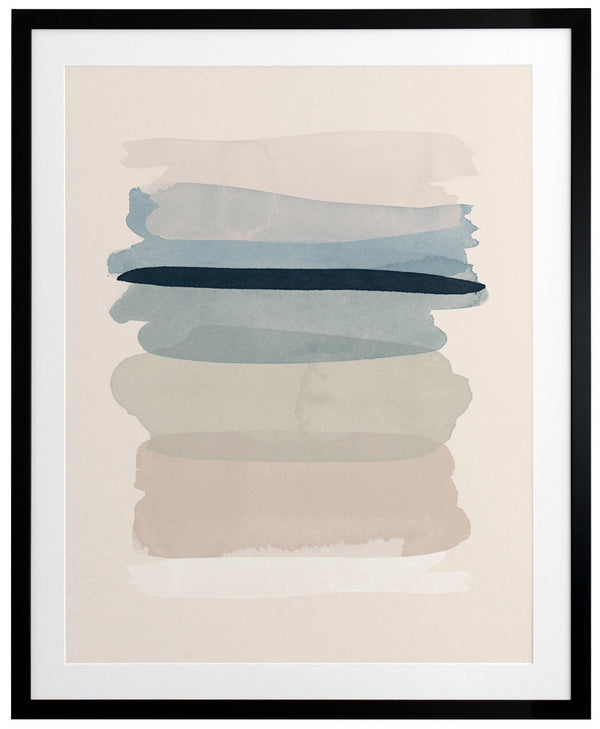 Lines In The Sand Framed Art Print