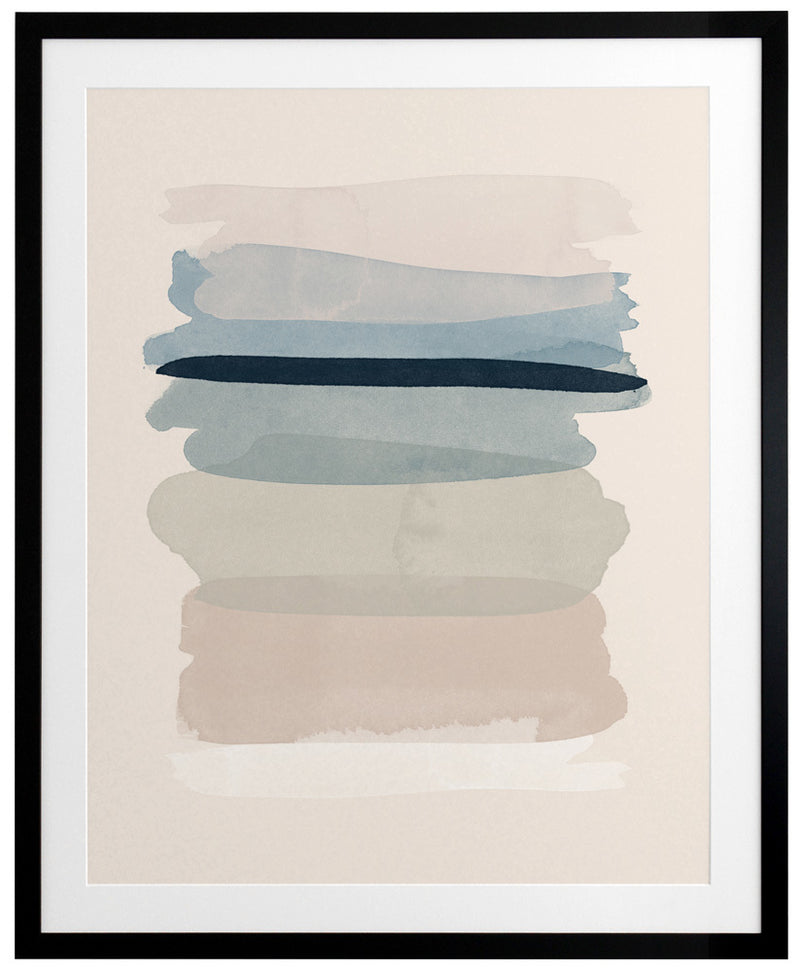 Lines In The Sand Framed Art Print