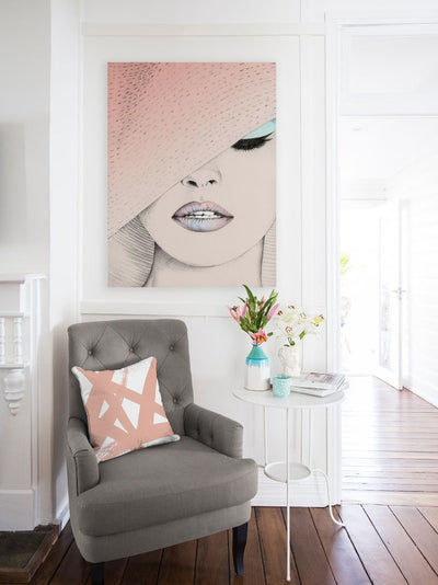 Urbane Blush Canvas Art Print | Lifestyle
