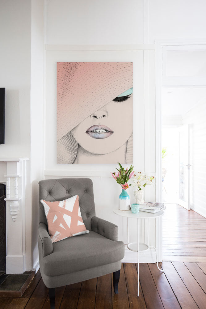 Urbane Blush Framed Art Print | Lifestyle