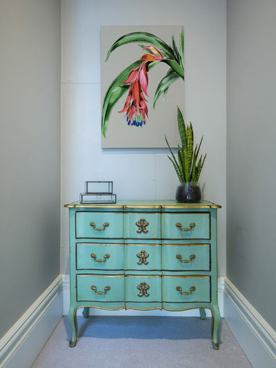 Crimson Bloom Framed Art Print | Lifestyle