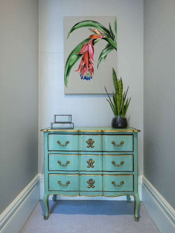 Crimson Bloom Framed Art Print | Lifestyle