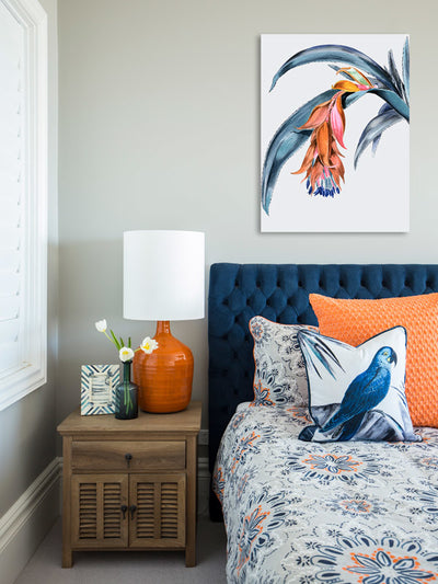 Crimson Bloom Dusk Canvas Art Print | Lifestyle