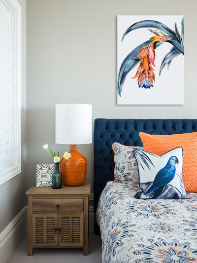 Crimson Bloom Dusk Framed Art Print | Lifestyle